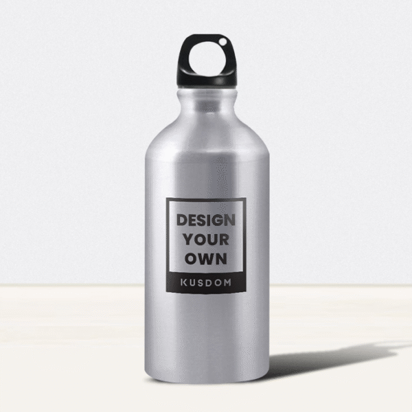 133134cfee1b45469d1c2fcdf2fbc49 Silver sports water bottle, 600ml