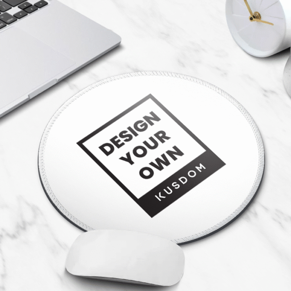 Edge - stitched round mouse pad